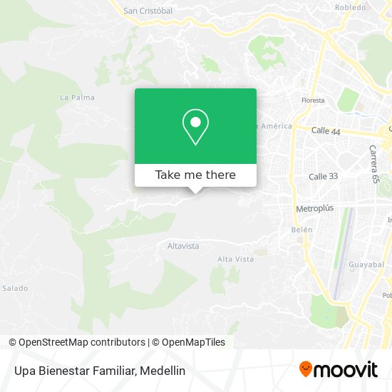 Mapa de Upa Bienestar Familiar