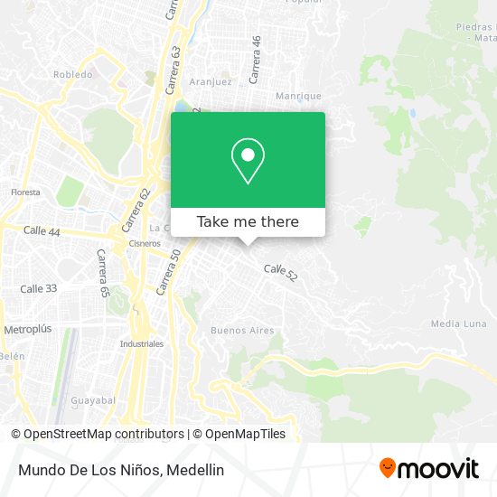 Mundo De Los Niños map