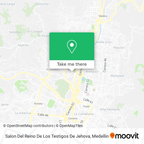 Salon Del Reino De Los Testigos De Jehova map