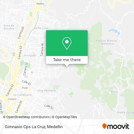 Mapa de Gimnasio Cps La Cruz