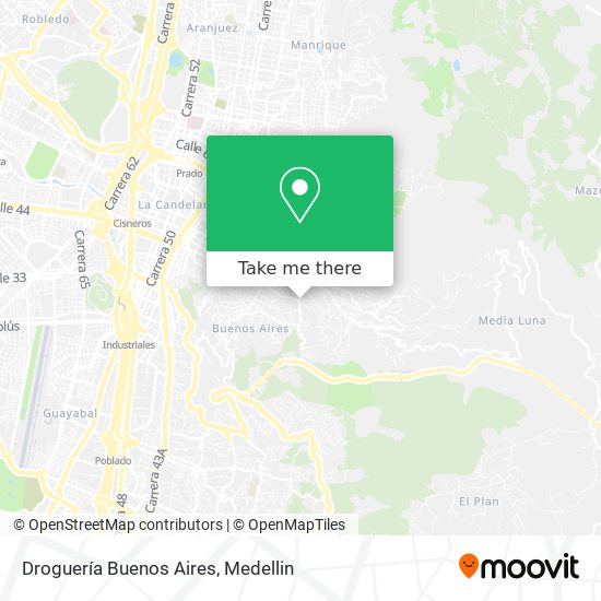 Mapa de Droguería Buenos Aires