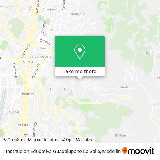 Institución Educativa Guadalupano La Salle map