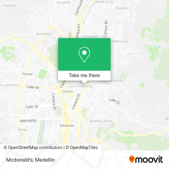 Mcdonald's map