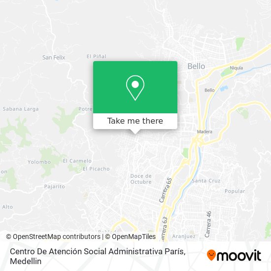 Centro De Atención Social Administrativa París map