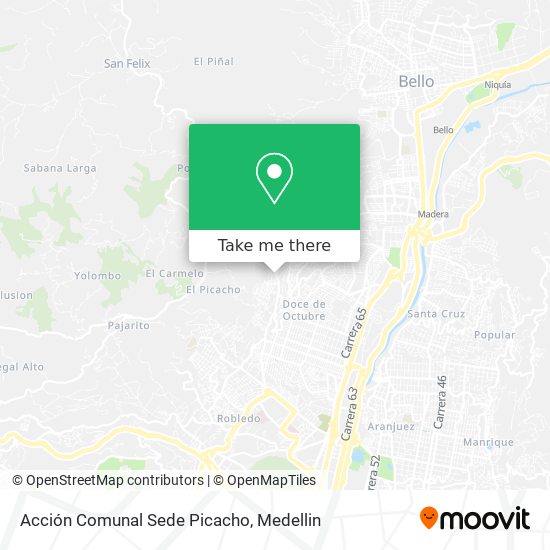 Mapa de Acción Comunal Sede Picacho
