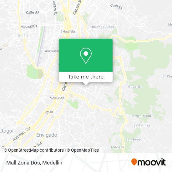 Mapa de Mall Zona Dos