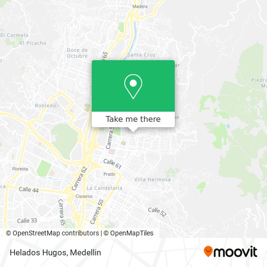 Mapa de Helados Hugos