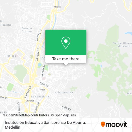 Institución Educativa San Lorenzo De Aburra map