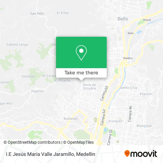 I.E Jesús María Valle Jaramillo map