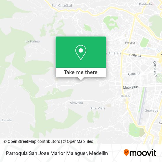 Parroquia San Jose Marior Malaguer map