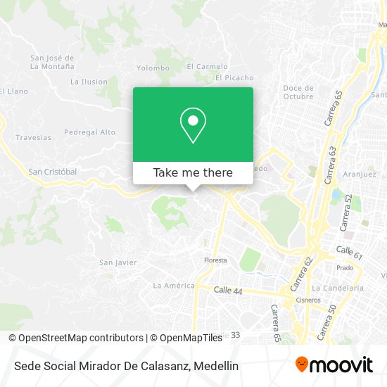 Sede Social Mirador De Calasanz map