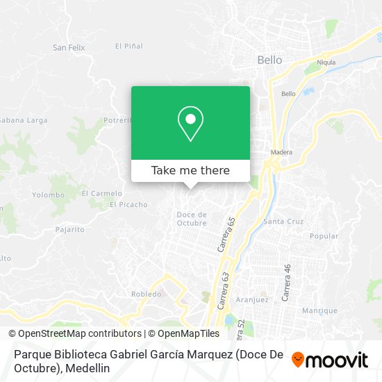 Parque Biblioteca Gabriel García Marquez (Doce De Octubre) map