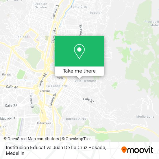 Institución Educativa Juan De La Cruz Posada map