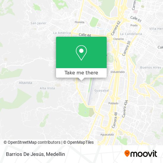 Barrios De Jesús map