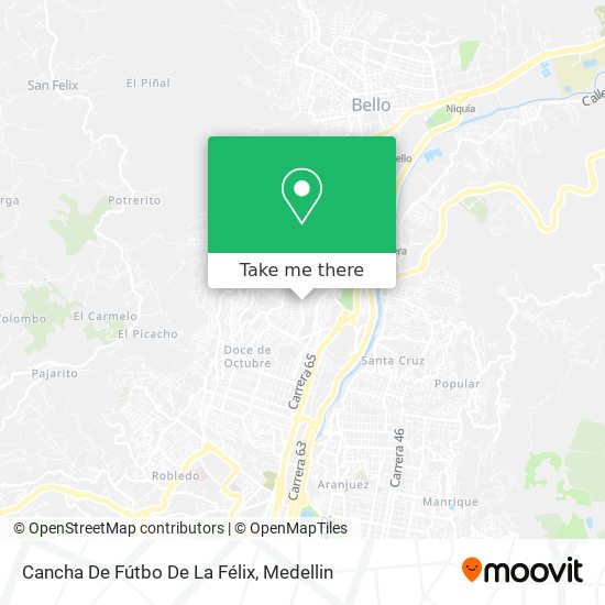Cancha De Fútbo De La Félix map