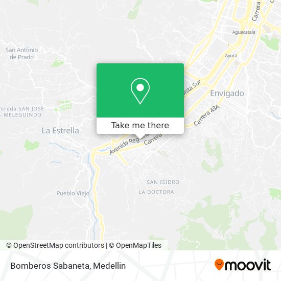 Mapa de Bomberos Sabaneta