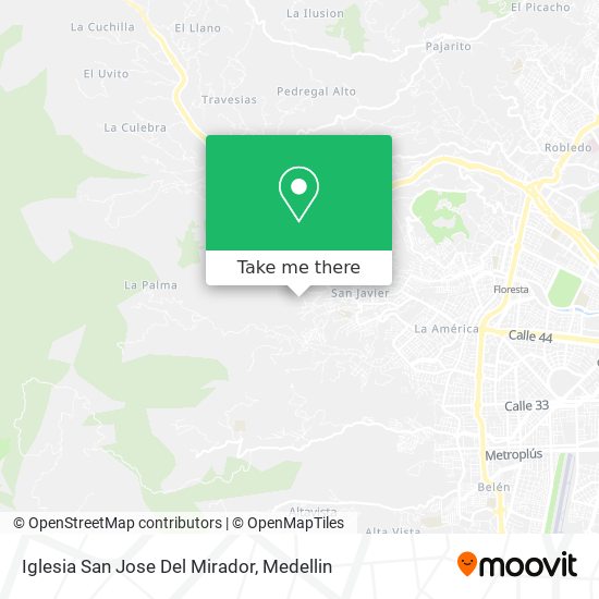 Iglesia San Jose Del Mirador map