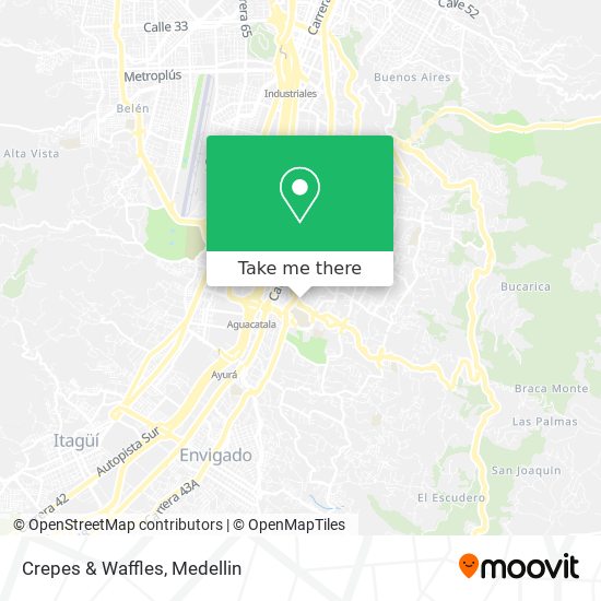 Mapa de Crepes & Waffles