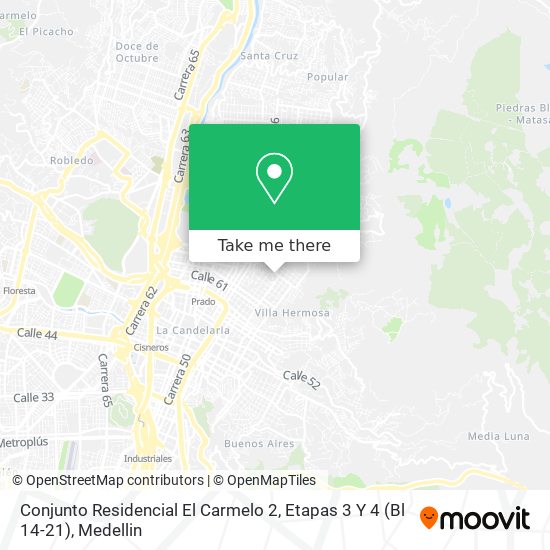 Mapa de Conjunto Residencial El Carmelo 2, Etapas 3 Y 4 (Bl 14-21)