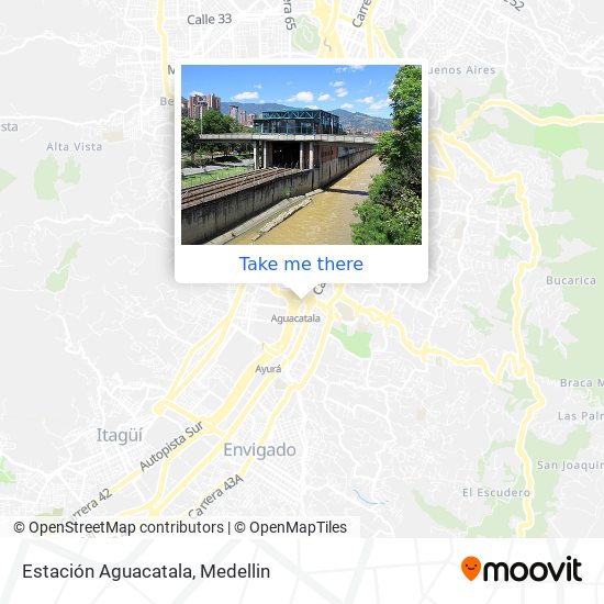 Estación Aguacatala map