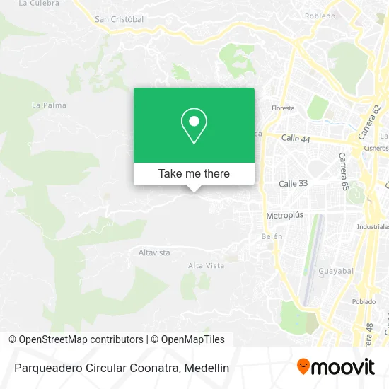 Mapa de Parqueadero Circular Coonatra