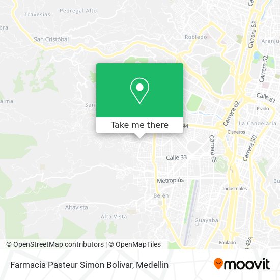 Farmacia Pasteur Simon Bolivar map