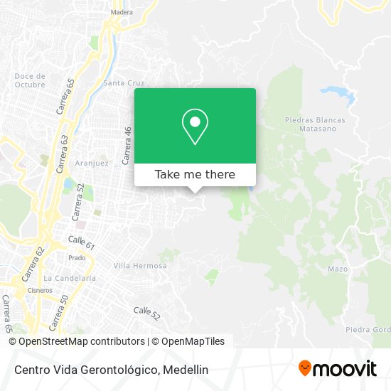 Mapa de Centro Vida Gerontológico