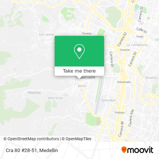 Mapa de Cra 80 #28-51