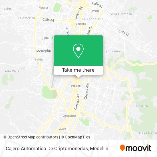 Mapa de Cajero Automatico De Criptomonedas