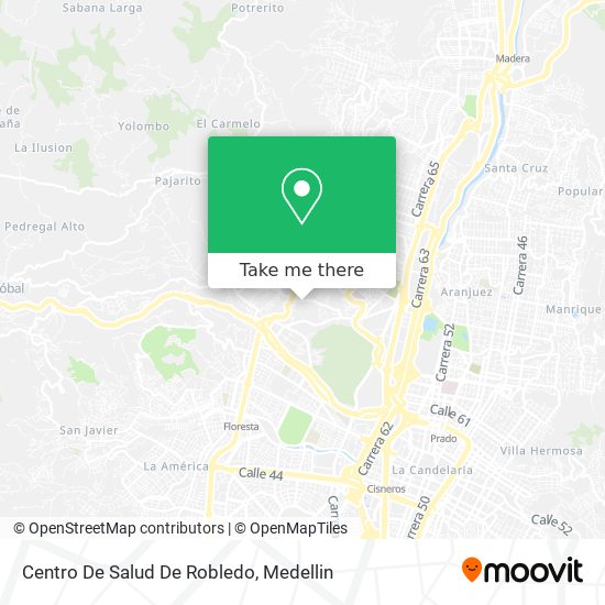 Centro De Salud De Robledo map