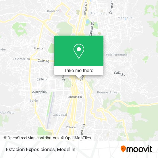 Mapa de Estación Exposiciones