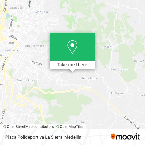 Placa Polideportiva La Sierra map