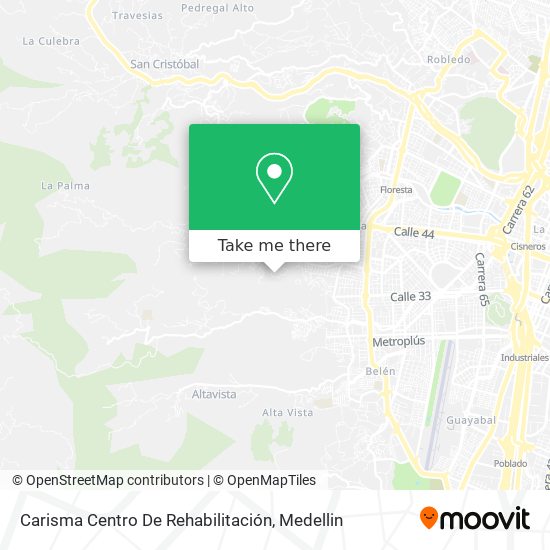 Carisma Centro De Rehabilitación map