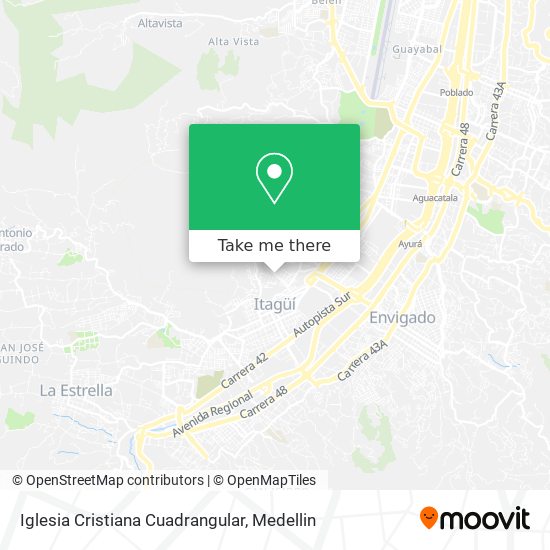 Mapa de Iglesia Cristiana Cuadrangular