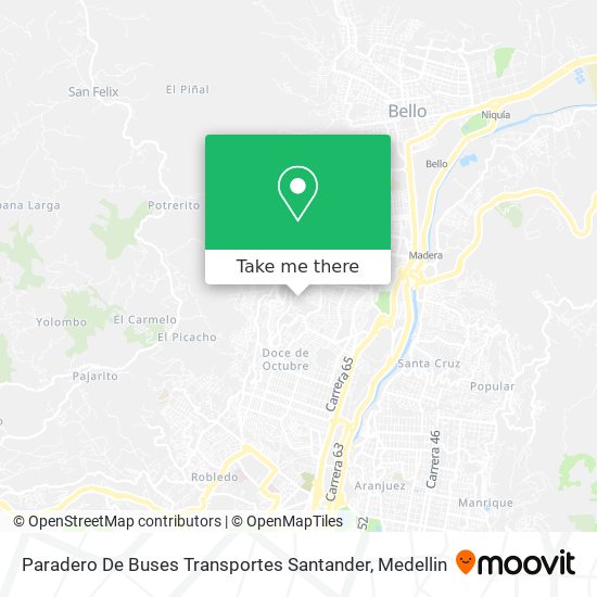 Paradero De Buses Transportes Santander map