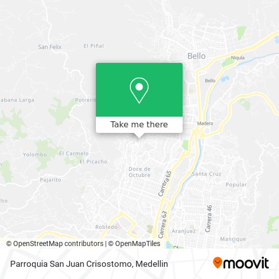 Parroquia San Juan Crisostomo map