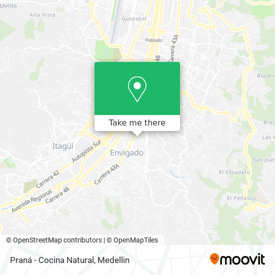 Praná - Cocina Natural map