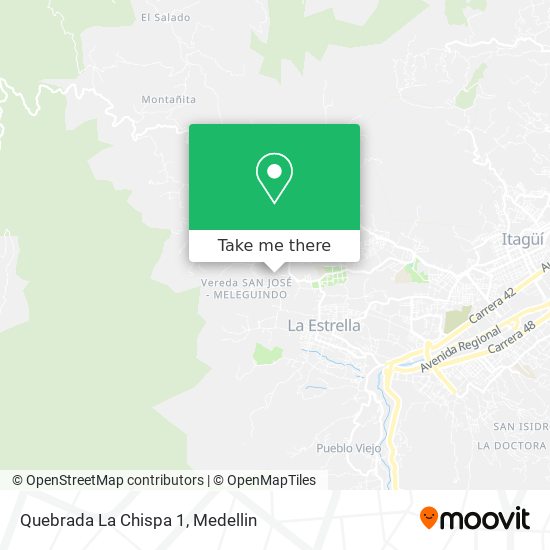 Mapa de Quebrada La Chispa 1