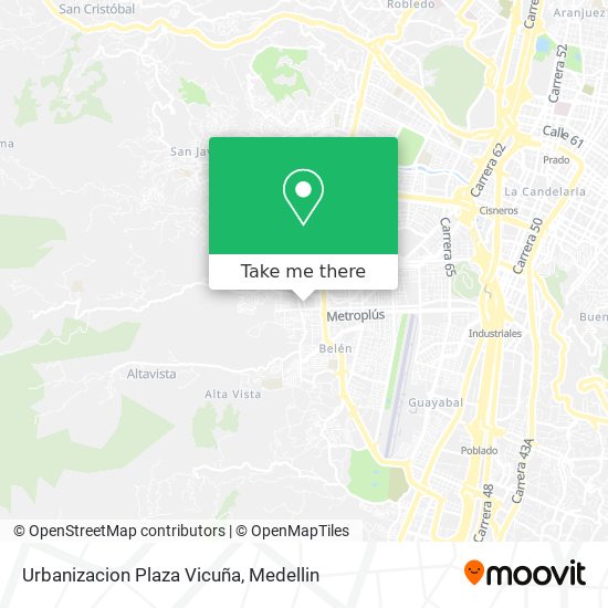 Urbanizacion Plaza Vicuña map