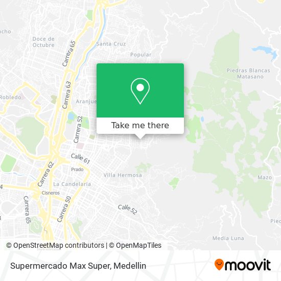 Mapa de Supermercado Max Super