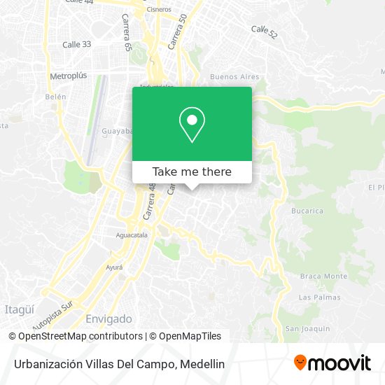 Mapa de Urbanización Villas Del Campo
