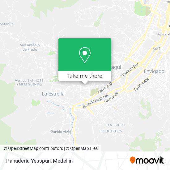 Panadería Yesspan map