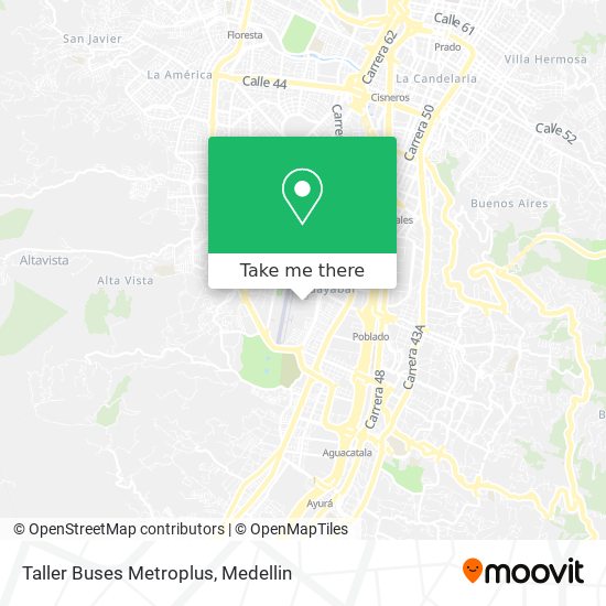 Mapa de Taller Buses Metroplus