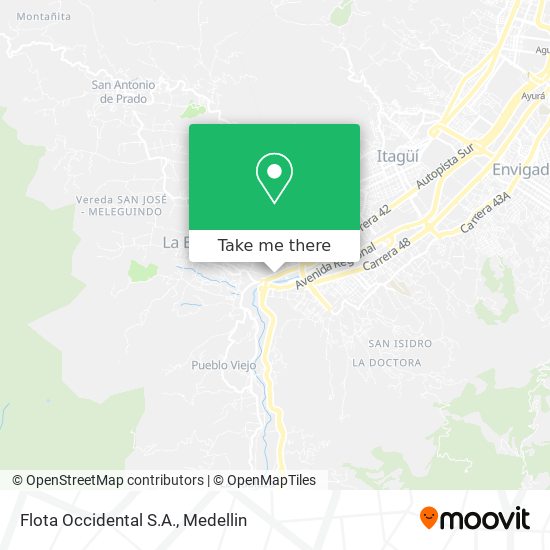 Mapa de Flota Occidental S.A.