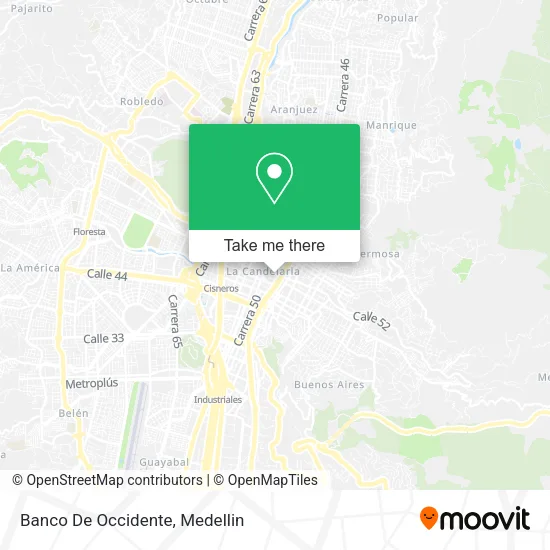 Banco De Occidente map