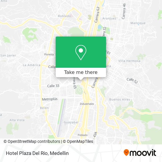 Hotel Plaza Del Río map
