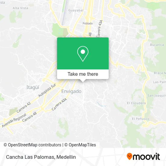 Mapa de Cancha Las Palomas