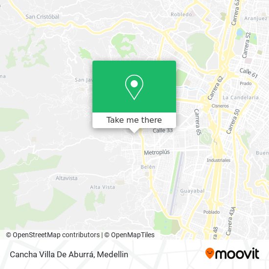 Mapa de Cancha Villa De Aburrá