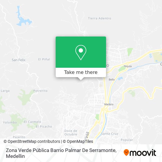 Zona Verde Pública Barrio Palmar De Serramonte map