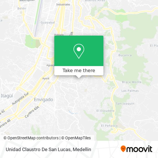 Unidad Claustro De San Lucas map